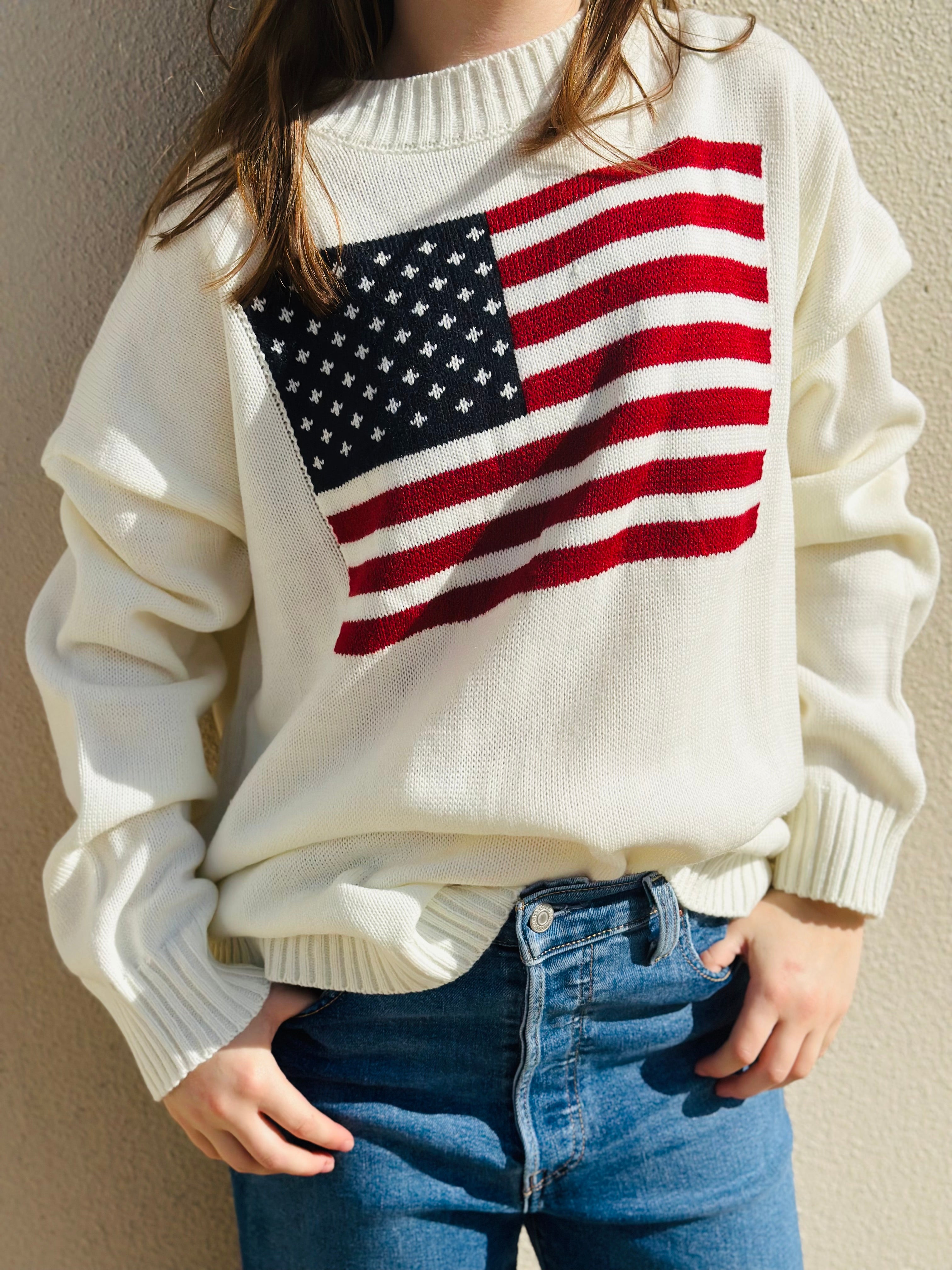 AMERICAN FLAG SWEATER