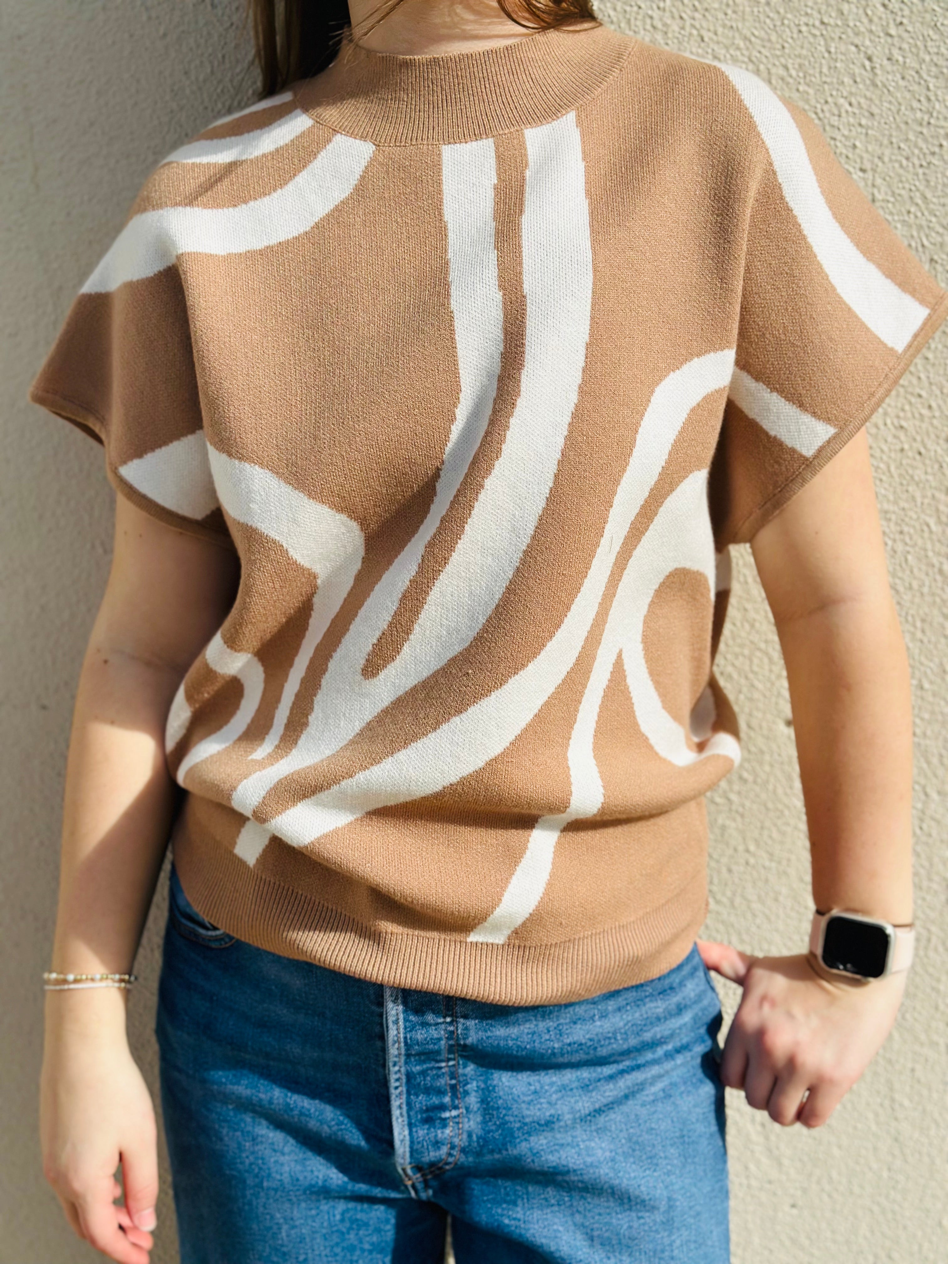 SWIRL PRINTED TOP