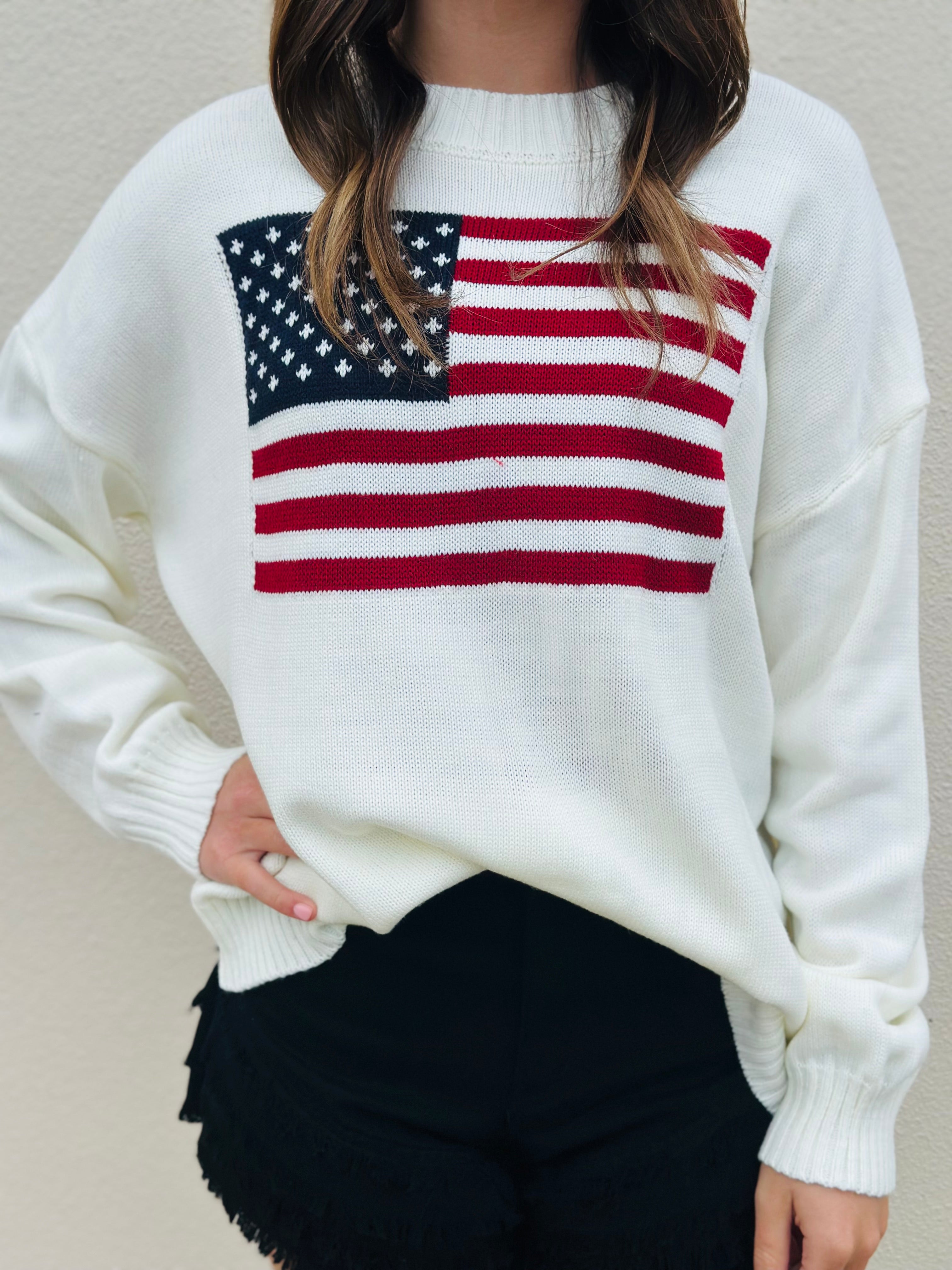 AMERICAN FLAG SWEATER