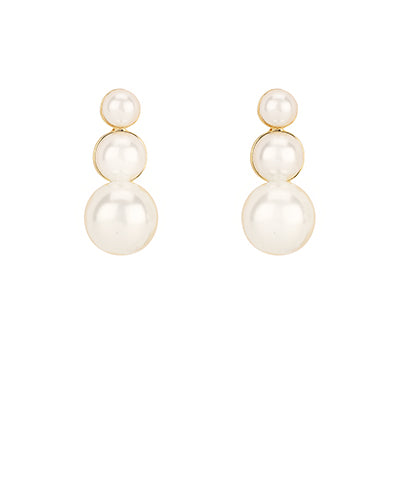 CREAM PEARL EARRINGS